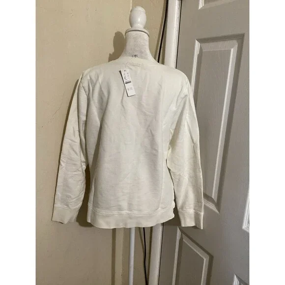 J. Crew Rainbow Striped Crewneck Cotton Sweater S - Picture 6 of 8